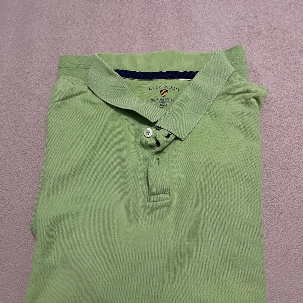 Club Room Men's Green Polo Shirt